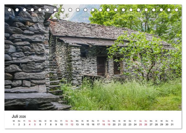 Produktbild: Valle Maggia - Entdecken Sie das Maggiatal im Tessin (Tischkalender 2026 DIN A5 quer), CALVENDO Monatskalender