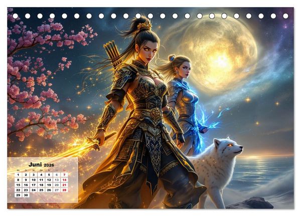 Produktbild: Wilde Seelen (Tischkalender 2026 DIN A5 quer), CALVENDO Monatskalender