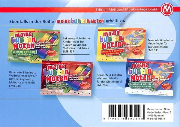 Produktbild: Meine bunten Noten f&uuml;r das Glockenspiel