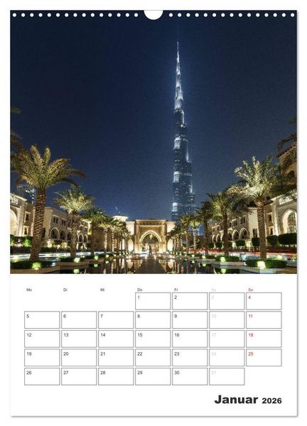 Produktbild: Vertical Dubai 2026 (Wandkalender 2026 DIN A3 hoch), CALVENDO Monatskalender