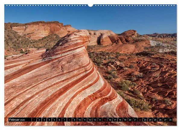 Produktbild: USA Kalender Deluxe (Wandkalender 2026 DIN A2 quer), CALVENDO Monatskalender