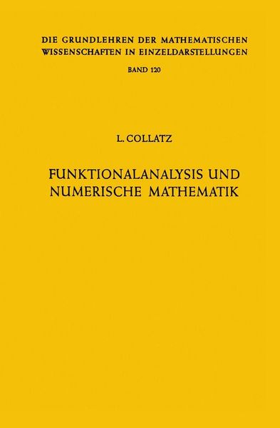 Produktbild: Funktionalanalysis und Numerische Mathematik