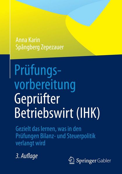 Produktbild: Pr&uuml;fungsvorbereitung Gepr&uuml;fter Betriebswirt (IHK)