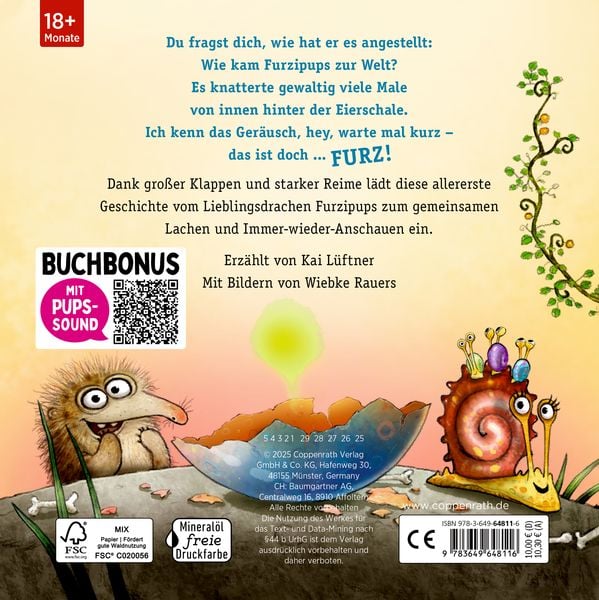 Produktbild: Kuckuck, kleiner Furzipups (BuchBONUS)