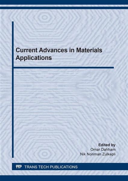 Produktbild: Current Advances in Materials Applications (special topic edition)