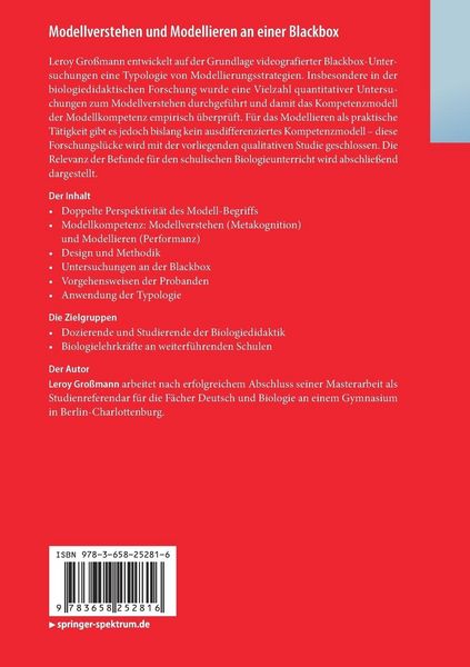 Produktbild: Modellverstehen und Modellieren an einer Blackbox