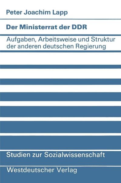Produktbild: Der Ministerrat der DDR