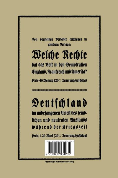 Produktbild: Unsere Feinde im unbefangenen Urteil ihrer selbst und des neutralen Auslandes w&auml;hrend der Kriegszeit