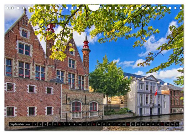 Produktbild: Stadtansichten Br&uuml;gge - das Venedig des Nordens (Wandkalender 2026 DIN A4 quer), CALVENDO Monatskalender