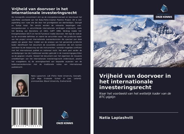 Produktbild: Vrijheid van doorvoer in het internationale investeringsrecht