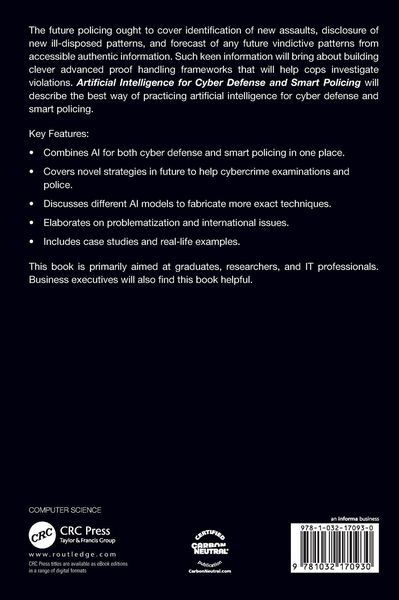 Produktbild: Artificial Intelligence for Cyber Defense and Smart Policing