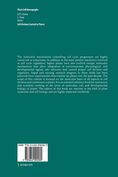 Produktbild: Cell Division Control in Plants