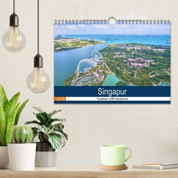 Produktbild: Singapur - Tradition trifft Moderne (Wandkalender 2026 DIN A4 quer), CALVENDO Monatskalender