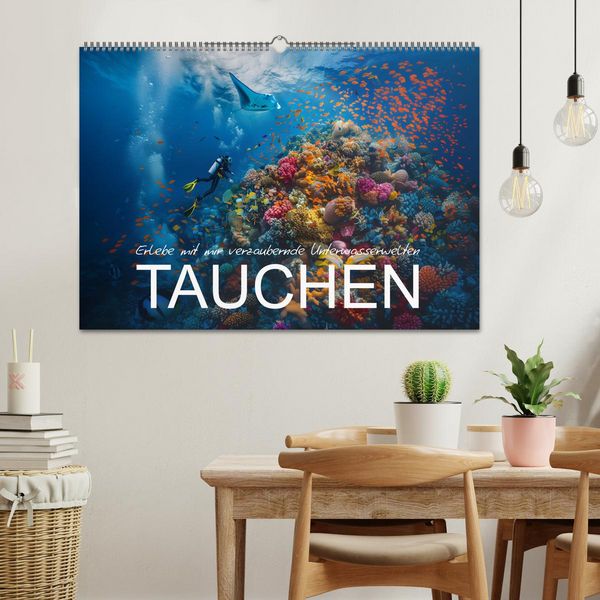 Produktbild: Erlebe mit mir verzaubernde Unterwasserwelten Tauchen (Wandkalender 2026 DIN A2 quer), CALVENDO Monatskalender