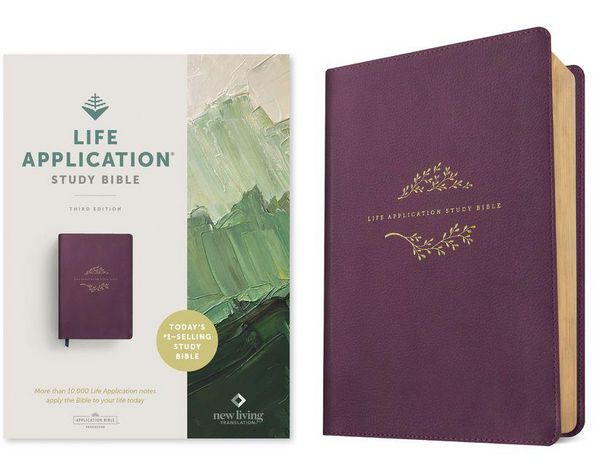 Produktbild: NLT Life Application Study Bible, Third Edition (Leatherlike, Purple, Red Letter)