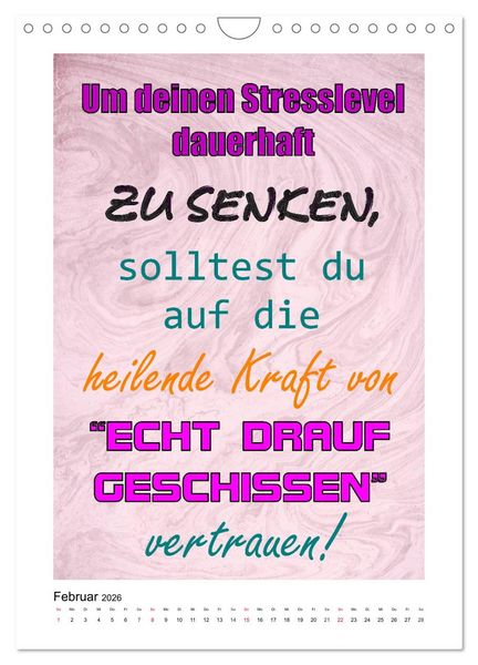 Produktbild: Humor und Ironie. Lustige Spr&uuml;che (Wandkalender 2026 DIN A4 hoch), CALVENDO Monatskalender