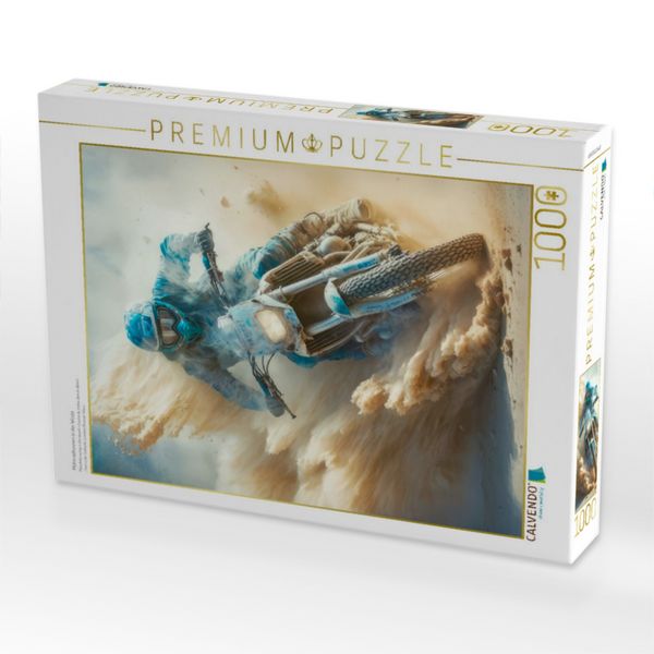 Produktbild: CALVENDO Puzzle Motorradrennen in der W&uuml;ste | 1000 Teile Lege-Gr&ouml;&szlig;e 64x48cm Foto-Puzzle f&uuml;r gl&uuml;ckliche Stunden