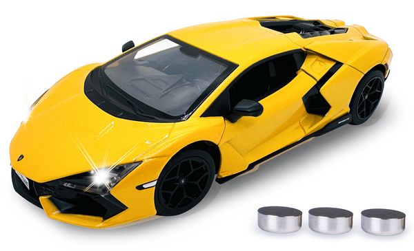 Produktbild: Lamborghini Revuelto Diecast 1:24 gelb inkl. Knopfzellen