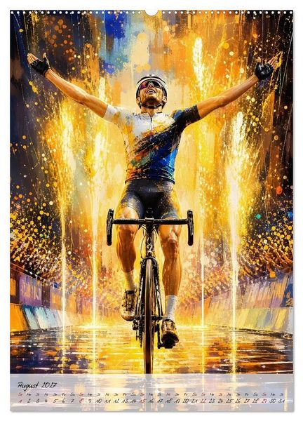 Produktbild: Herzschlag 180 - Wenn Rennradsport zur Kunst wird (hochwertiger Premium Wandkalender 2027 DIN A2 hoch), Kunstdruck in Hochglanz