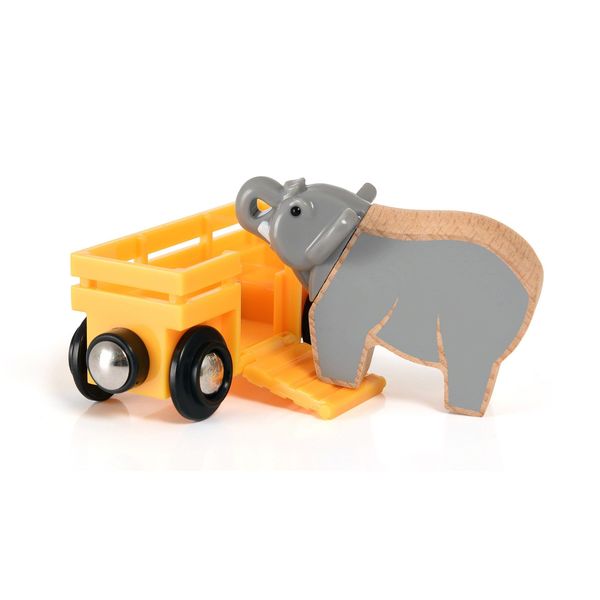 Produktbild: BRIO World - Tierwaggon Elefant