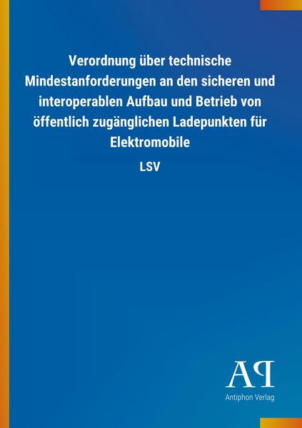 Produktbild: Verordnung &uuml;ber technische Mindestanforderungen an den siche