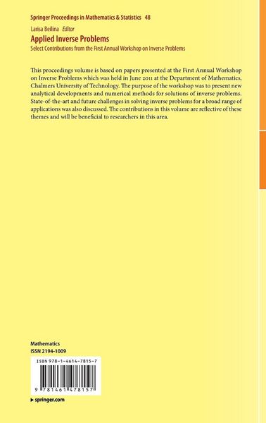 Produktbild: Applied Inverse Problems