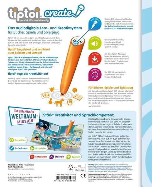 Produktbild: Tiptoi® CREATE Die galaktische Weltraum-Mission