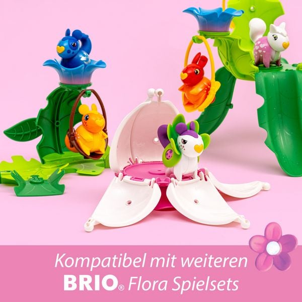 Produktbild: BRIO Flora - 36224 Poppys Blumenhaus | Spielset f&uuml;r endlosen fantasievollen Spielspa&szlig; f&uuml;r M&auml;dchen und Jungen ab 3 Jahren - wundersch&ouml;nes Geschenk