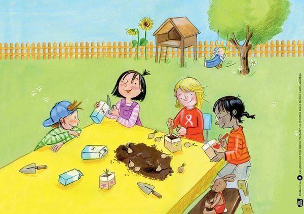 Produktbild: Bet&uuml;l und Nele feiern Erntedank. Kamishibai Bildkartenset.