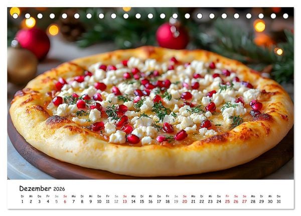 Produktbild: Pizza geht immer - Zu jeder Jahreszeit (Tischkalender 2026 DIN A5 quer), CALVENDO Monatskalender