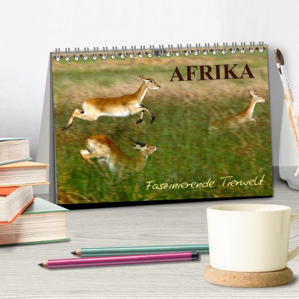 Produktbild: Afrika - Faszinierende Tierwelt (Tischkalender 2026 DIN A5 quer), CALVENDO Monatskalender