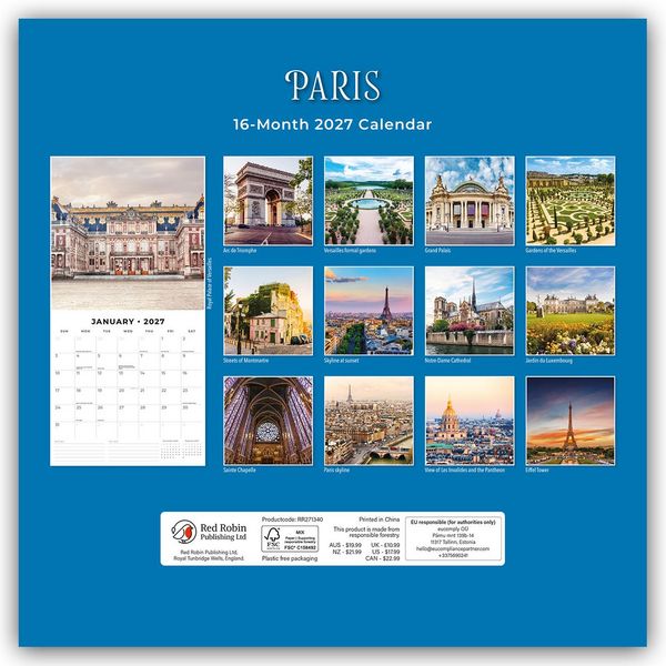 Produktbild: Paris 2027 &ndash; 16-Monatskalender