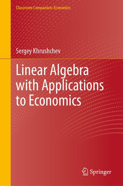 Produktbild: Linear Algebra with Applications to Economics