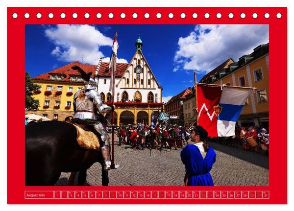 Produktbild: Amberg und seine Feste (Tischkalender 2026 DIN A5 quer), CALVENDO Monatskalender