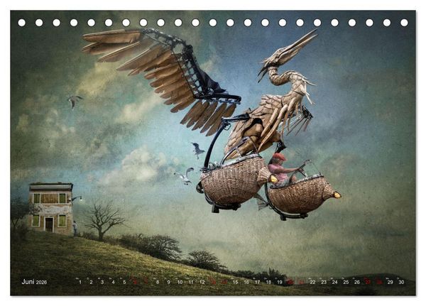 Produktbild: Ein kleiner Ausflug ins Reich der Fantasie (Tischkalender 2026 DIN A5 quer), CALVENDO Monatskalender