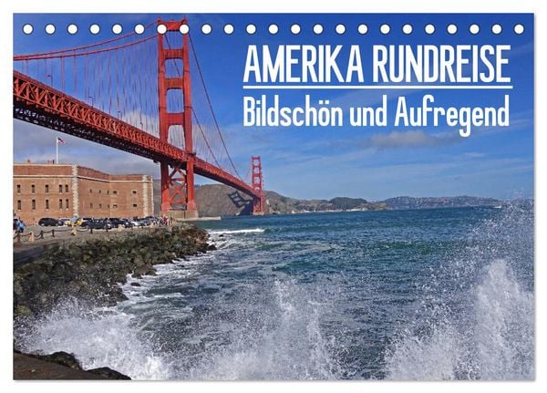 Produktbild: AMERIKA RUNDREISE Bildsch&ouml;n und Aufregend. Entdecke den S&uuml;dwesten der USA (Tischkalender 2026 DIN A5 quer), CALVENDO Monatskalender