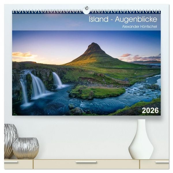 Produktbild: Island - Augenblicke 2026 (hochwertiger Premium Wandkalender 2026 DIN A2 quer), Kunstdruck in Hochglanz