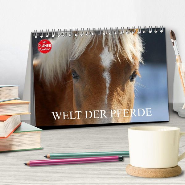 Produktbild: Welt der Pferde (Tischkalender 2026 DIN A5 quer), CALVENDO Monatskalender