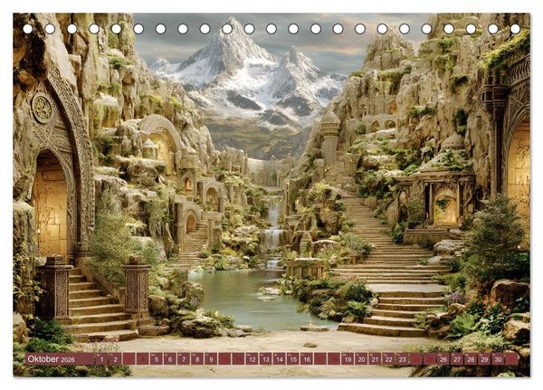 Produktbild: Die Kunst des Verirrens (Tischkalender 2026 DIN A5 quer), CALVENDO Monatskalender