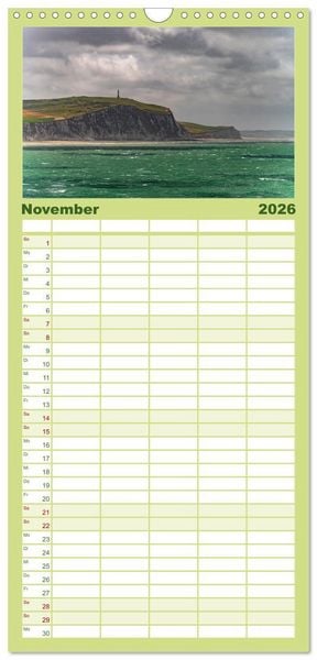 Produktbild: Familienplaner 2026 - Frankreich - Calais und die Opalk&uuml;ste mit 5 Spalten (Wandkalender, 21 x 45 cm) CALVENDO