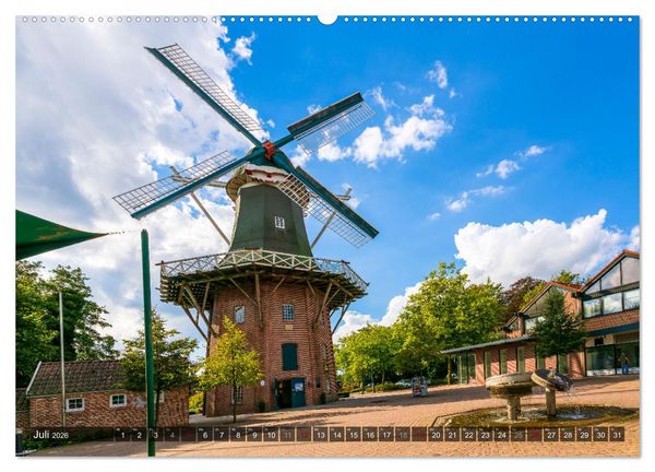 Produktbild: Papenburg - Venedig des Nordens (hochwertiger Premium Wandkalender 2026 DIN A2 quer), Kunstdruck in Hochglanz