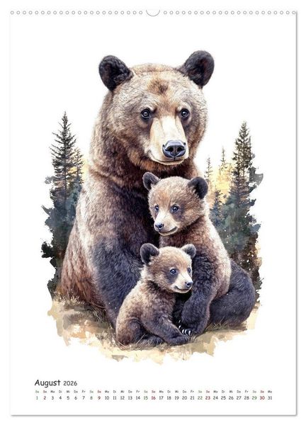 Produktbild: Wild und vertraut (hochwertiger Premium Wandkalender 2026 DIN A2 hoch), Kunstdruck in Hochglanz