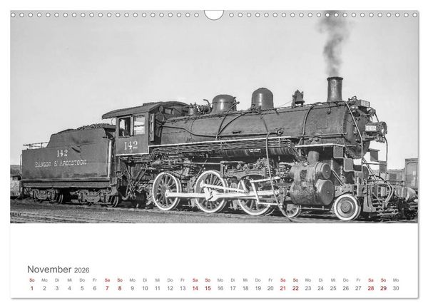 Produktbild: US-Dampflokomotiven (Wandkalender 2026 DIN A3 quer), CALVENDO Monatskalender
