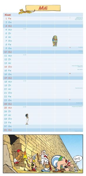 Produktbild: Asterix 2026 Familienplaner - Familien-Timer - Termin-Planer - Kids - Kinder-Kalender - Familien-Kalender - 22x45
