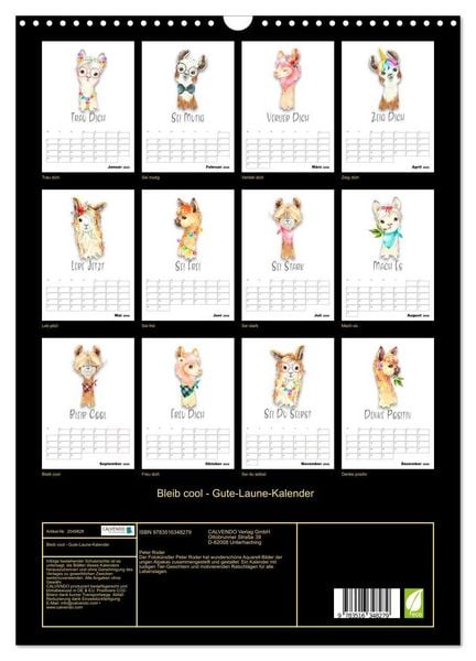 Produktbild: Bleib cool - Gute-Laune-Kalender (Wandkalender 2026 DIN A3 hoch), CALVENDO Monatskalender