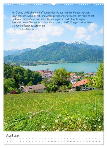 Produktbild: Christliche Natur-Poster (Wandkalender 2027 DIN A2 hoch), CALVENDO Monatskalender