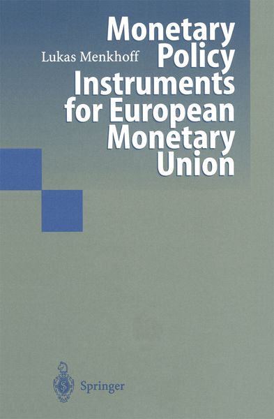 Produktbild: Monetary Policy Instruments for European Monetary Union