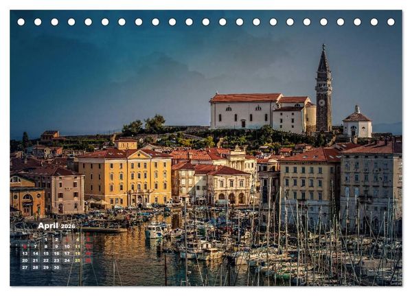 Produktbild: M&auml;rchen Stadt Piran (Tischkalender 2026 DIN A5 quer), CALVENDO Monatskalender