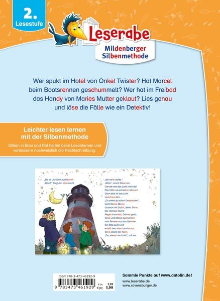Produktbild: Ravensburger - Leserabe - Sonderausgaben: Krimigeschichten - Silbe f&uuml;r Silbe lesen lernen