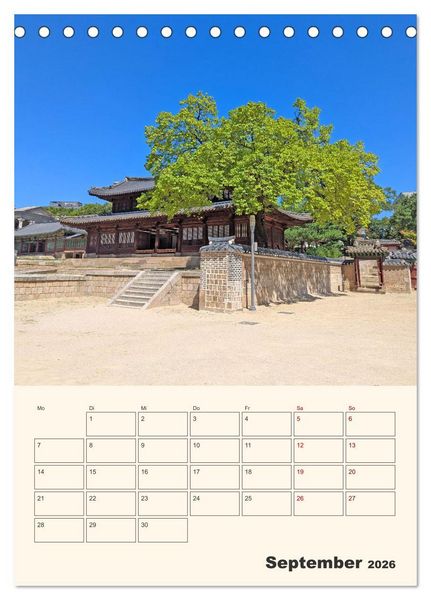 Produktbild: Entdecke Seoul (Tischkalender 2026 DIN A5 hoch), CALVENDO Monatskalender